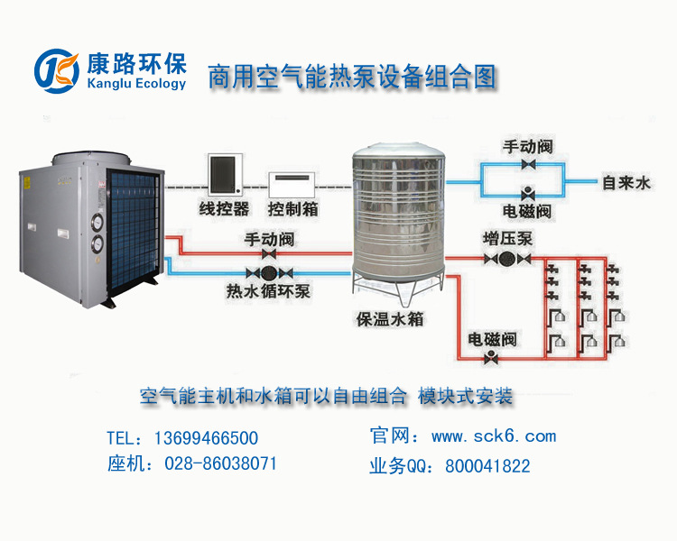 上海家用空气能热水器_空气能热水设备_空气能中央热水