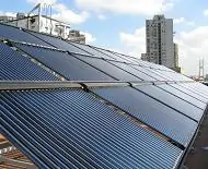 集管式太阳能热水工程局部图