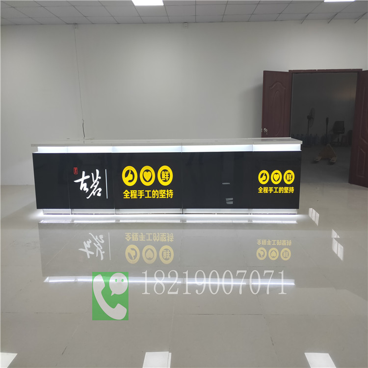 古茗加盟奶茶店展柜东莞凤岗镇设计方案