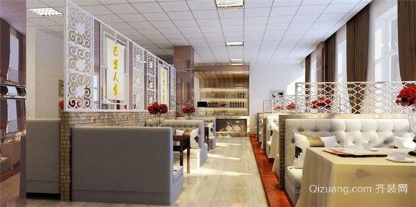 现代简约风格饭店装修效果图